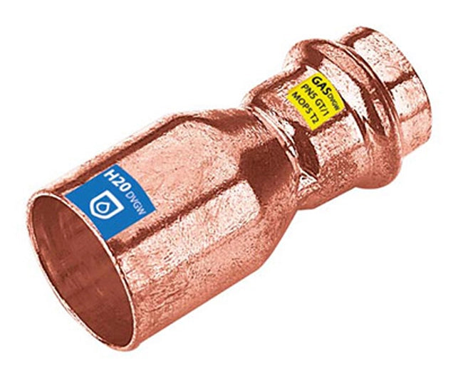 RACCORDO RIDOTTO RAME A PRESSARE MASCHIO FEMMINA SERIE FRABOPRESS KOMBI Ø22X15   FRA-BO SPA