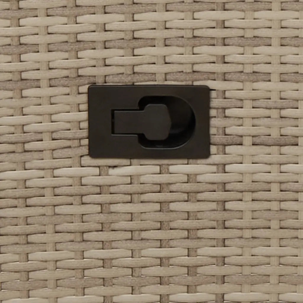 Set da BistrÃ² 3 pz con Cuscini Beige in Polyrattan
