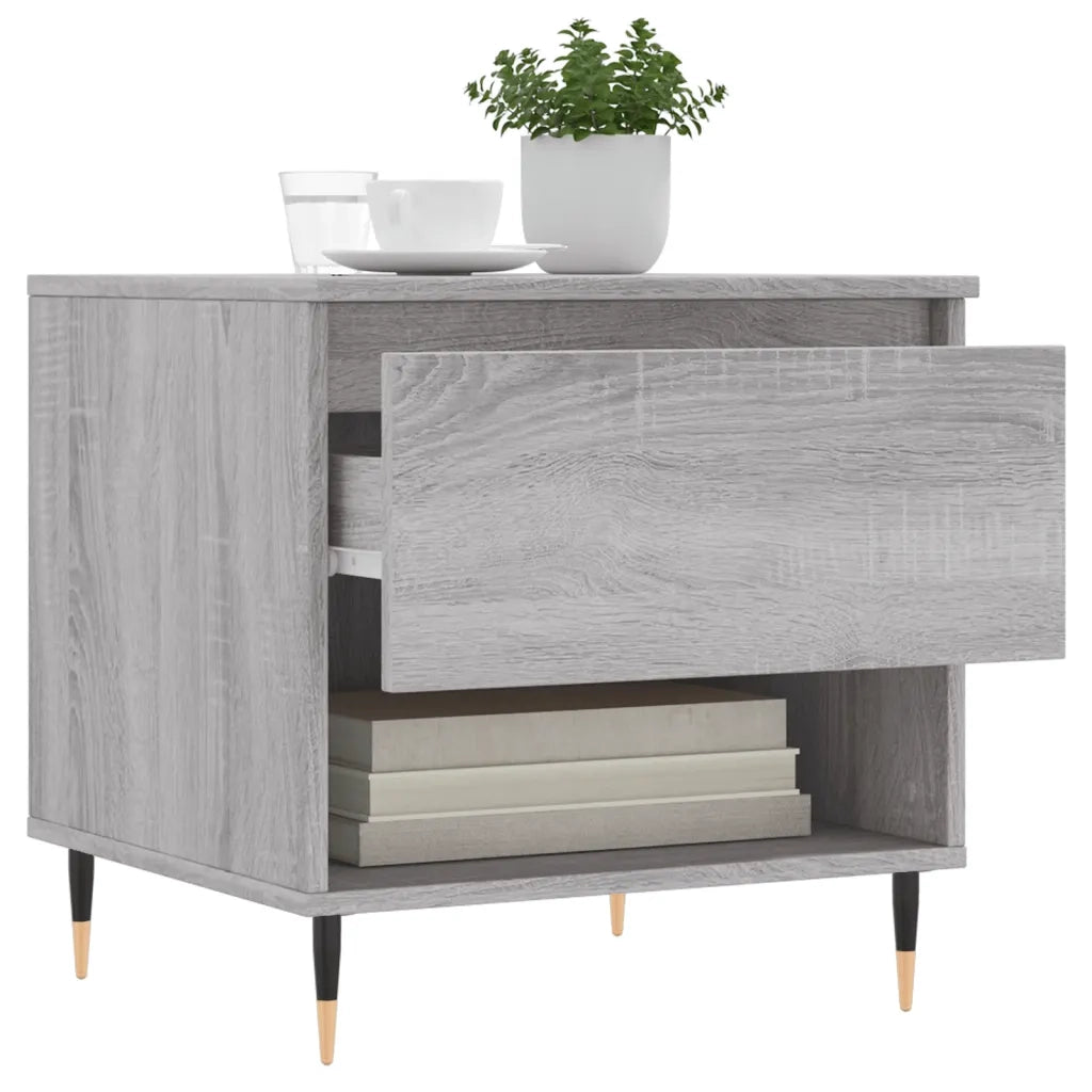 Tavolini Salotto 2pz Grigio Sonoma 50x46x50cm Legno Multistrato 830905