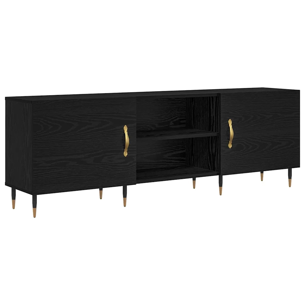 Mobile TV-Credenza per TV-Console TV Rovere nero 150 x 30 x 50 cm Legno multistrato 484840