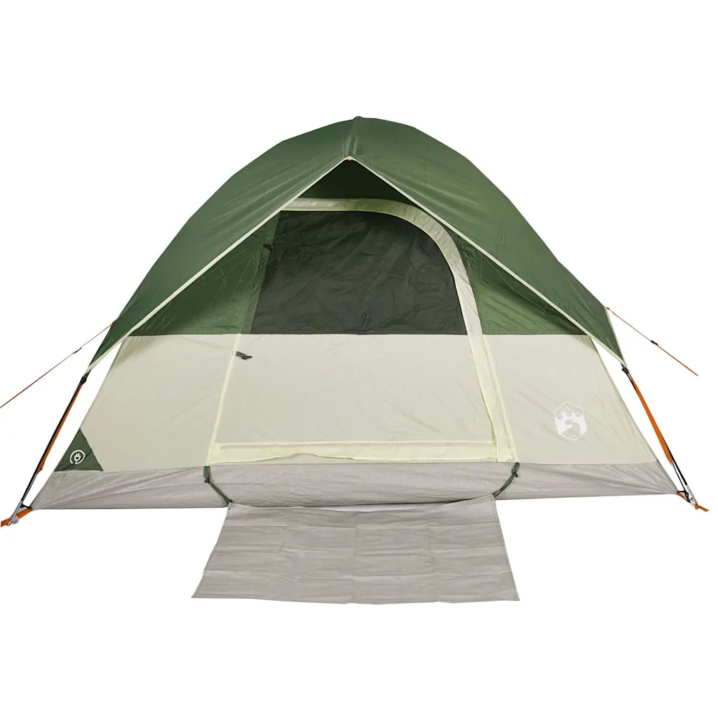 Tenda da Campeggio a Cupola per 4 Persone Verde Impermeabile