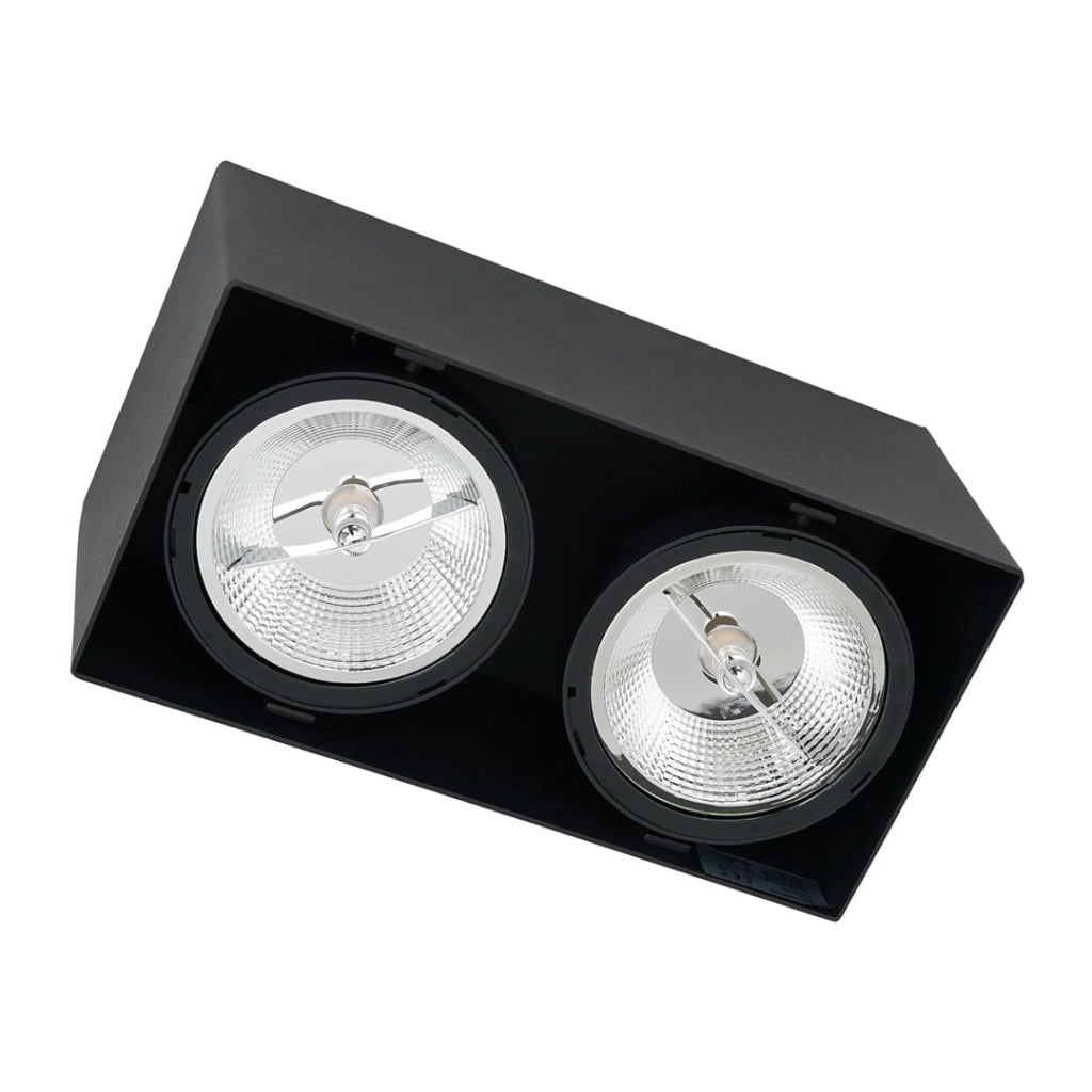 Plafoniera spot Milagro PLAZA ML4746 2xGU10 40W nera