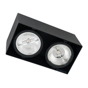 Plafoniera spot Milagro PLAZA ML4746 2xGU10 40W nera