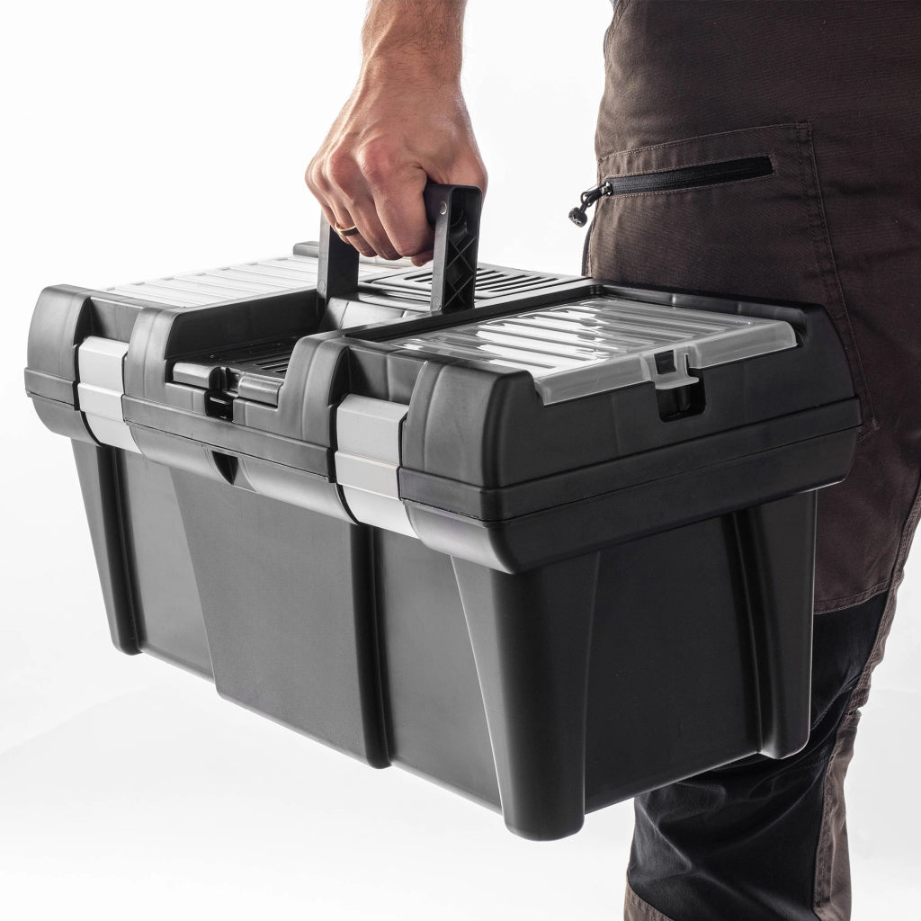 Cassetta degli attrezzi KADAX, sistema di organizzazione utensili professionale per officina.