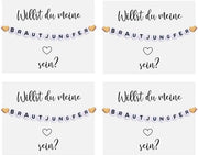 Cadeau per la Sposa Dato in Regalo con Bracciale Adattabile - Set Regalo per la Sposa - Regalo Artigianale - Domande per la Sposa - Idea di Regalo Raffinata - Misura Perfetta