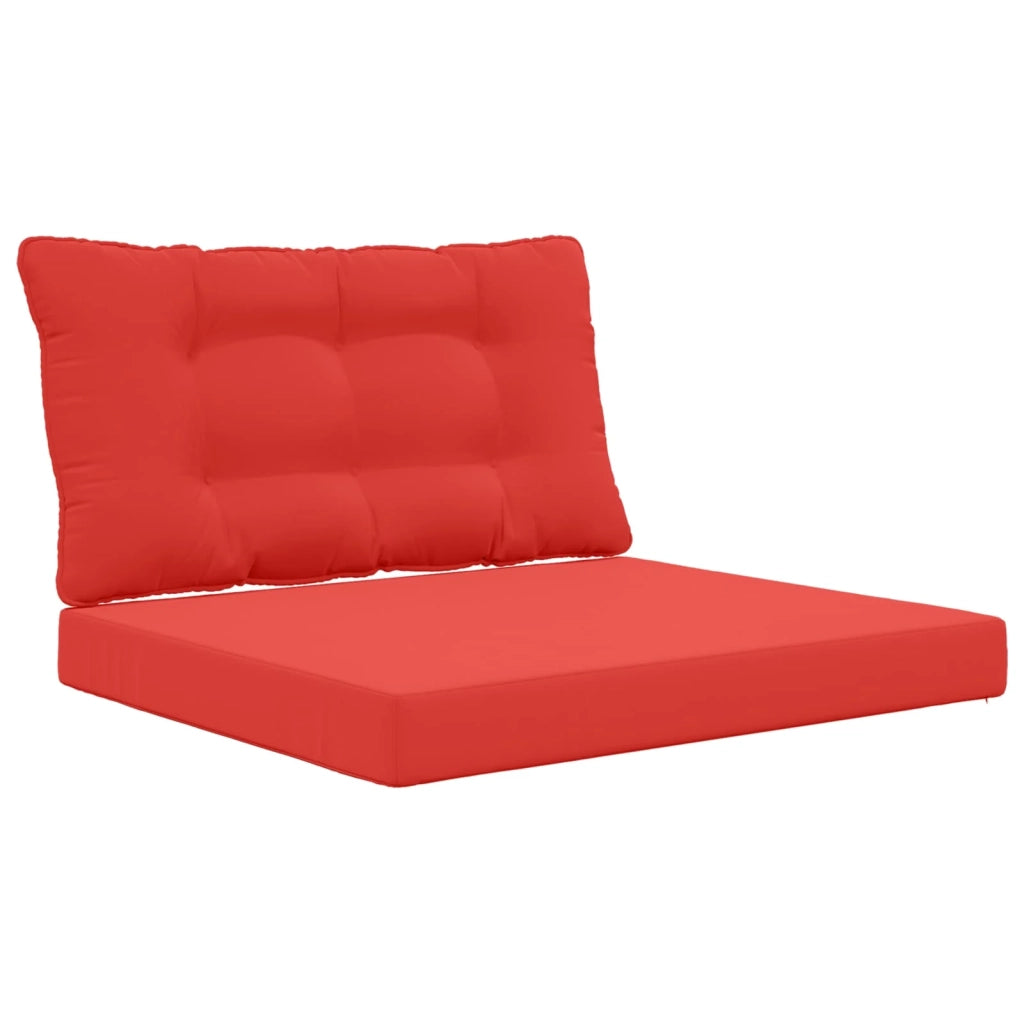 Cuscino per divano da esterno 2 pcs Rosso Poliestere