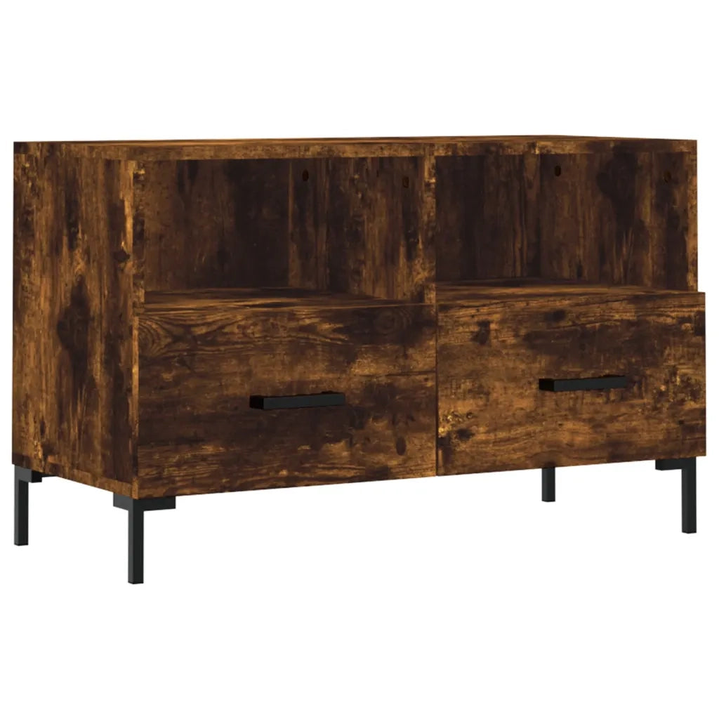 Mobile TV | Armadietto TV | Mobile Porta TV Rovere Fumo 80x36x50 cm in Legno Multistrato