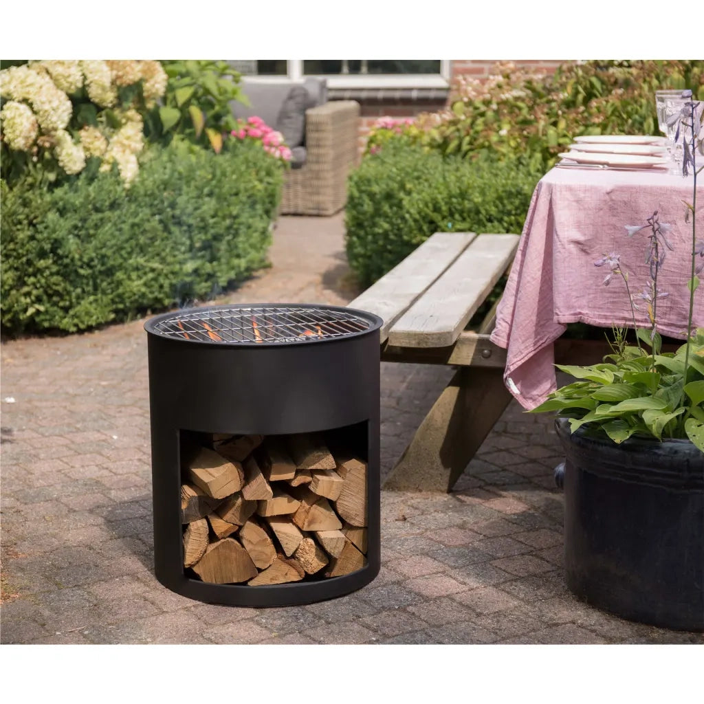 RedFire Braciere Milshire Nero in Acciaio 429040