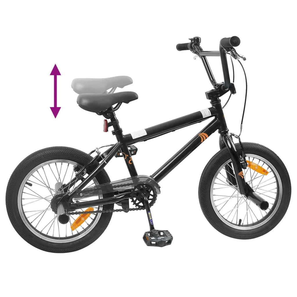 BMX 18 Pollici per bambini dai 7 ai 10 anni Nero