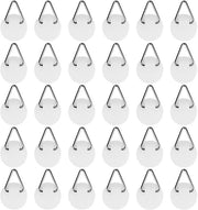 30 pacchi di appoggi per dipinti senza perforazione, adesivi per foto, poster, tela, appoggi per dipinti da appendere (piccoli rotondi)