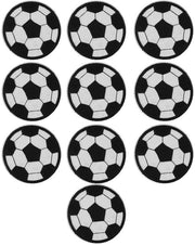 Pannelli decorativi da cucire 30 pezzi - Pannelli da cucire con disegno di calcio - Opachi/da cucire - Decorazioni per abbigliamento/borse - Decorazioni sportive - Decorazioni da interni versatile