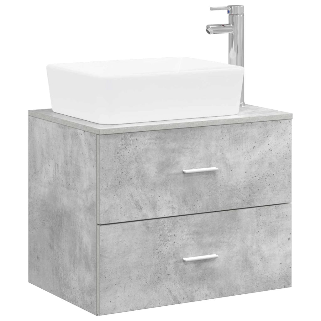 Set di mobili per il bagno Grigio Cemento Legno ingegnerizzato 3404393