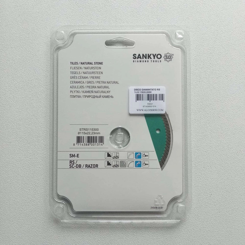 Sankyo rs 115mm disco diamantato universale per taglio piastrelle agglomerato granito