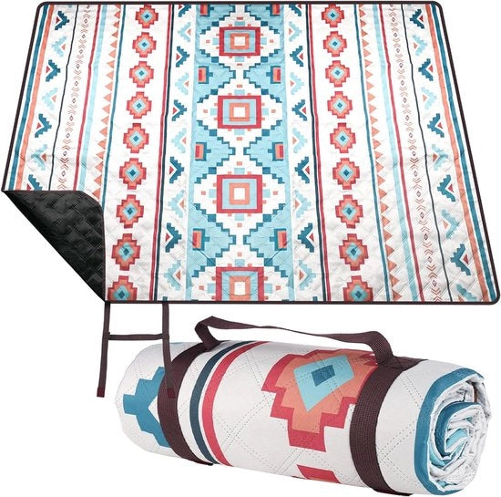 Tenda da picnic impermeabile - Tenda da picnic ultralight - Tenda da campeggio - Tenda da spiaggia - Tenda da picnic senza sabbia XXL - Lavabile - Blu - 200 x 150 cm