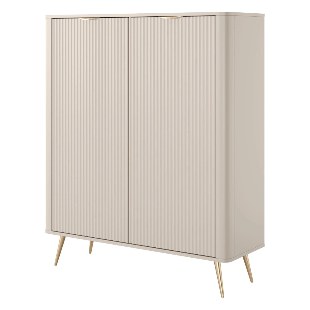 Madia Nerrio, Credenza 4 Ripiani, 113x38x134h cm Beige