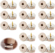 40 pezzi | Pads in legno 24 mm di diametro | Supporti per mobili e pavimenti in legno