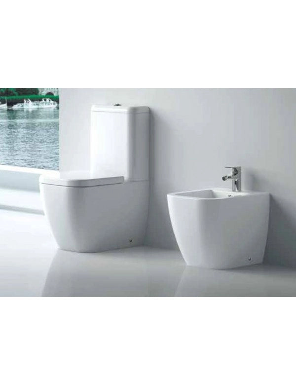 LEGEND Pacchetto WC antibatterico da banco senza brida - con sedile WC