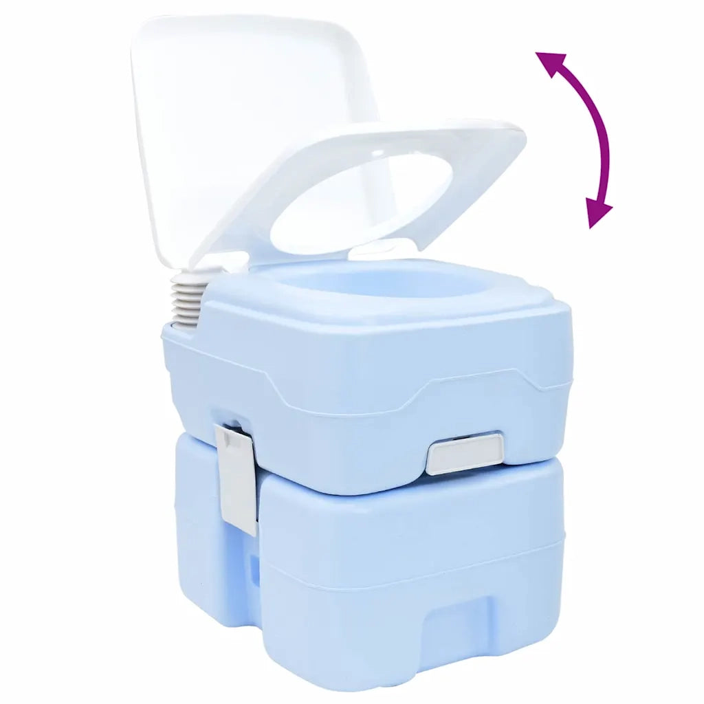 Toilette da Campeggio Azzurro Chiaro e Bianco Polietilene 42001428