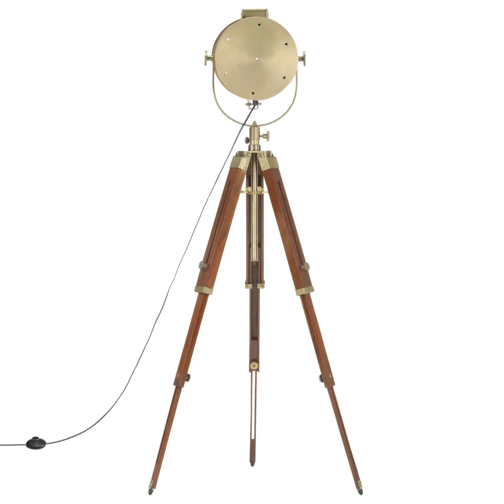 Lampada da Terra a Treppiede Legno Massello di Mango 165 cm CFW6306429