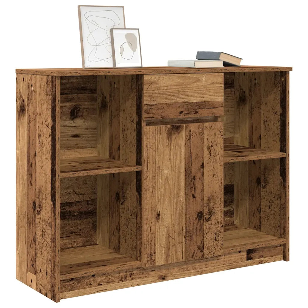 Credenza con Cassetto Legno Antico 101x35x76 cm in Truciolato 861569
