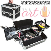 Trade Shop - Bauletto Rigido Valigia Rigida Beauty Case Per Estetista Make Up Nail Art -