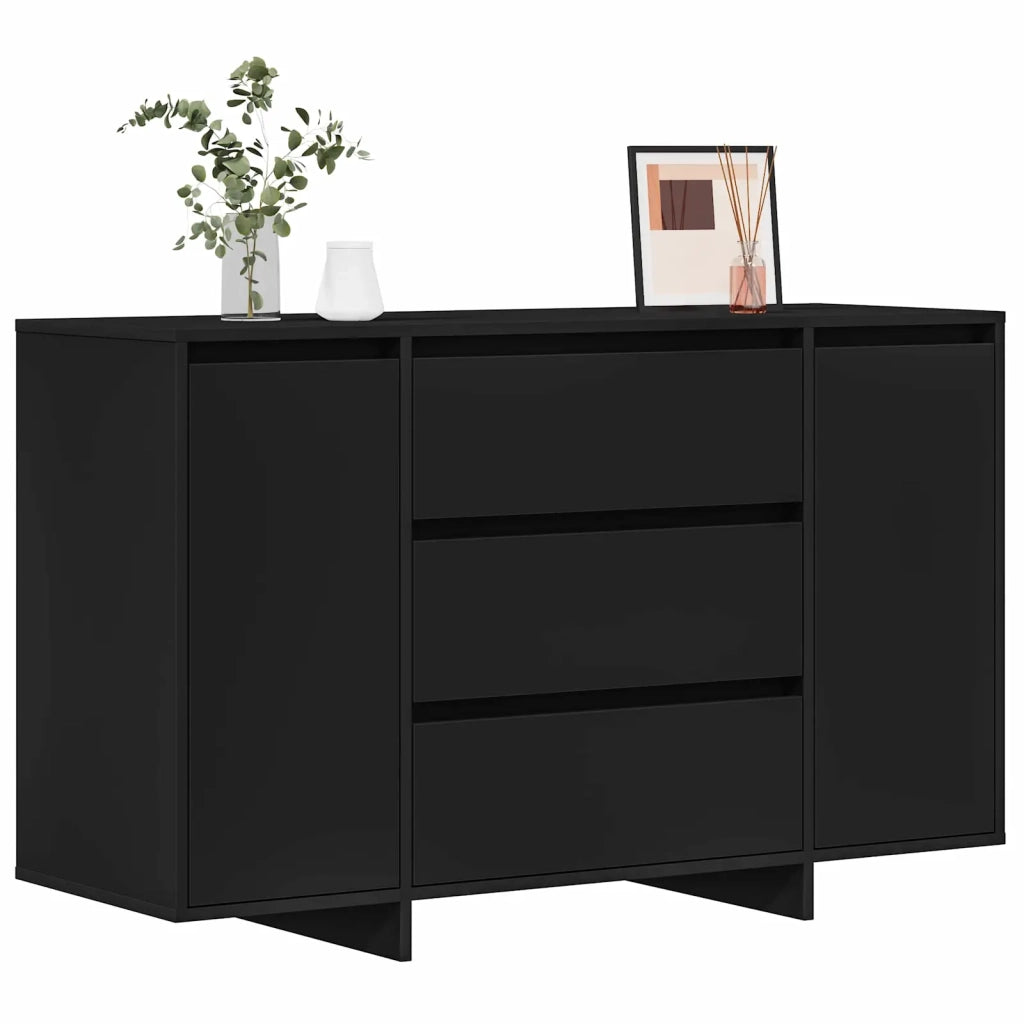 Credenza con cassetto Nero 120 x 41 x 75 cm Legno multistrato 3333907