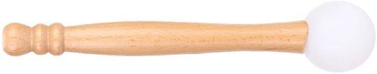 Malletto in Legno - Malletto a Gomma - Leggero - Portatile - Percussione - Manico in Legno Massello - Disegno Elegante - Malletto a Percussione
