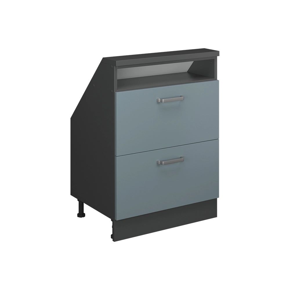 Vicco Mobile sottotetto Blu-grigio/antracite con 2 cassetti