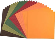 Panno di cartoncino autoadesivo quadrato per hobby e progetti creativi 305 x 305 cm - miscela di colori 24 pezzi - carta stampabile per attività di creatività