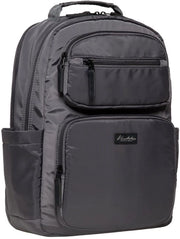 Zak da bagno per donna e uomo, zaino impermeabile, zaino leggero con molti compartimenti per scuola, lavoro e sport, 14L, grigio