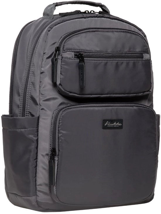 Zak da bagno per donna e uomo, zaino impermeabile, zaino leggero con molti compartimenti per scuola, lavoro e sport, 14L, grigio