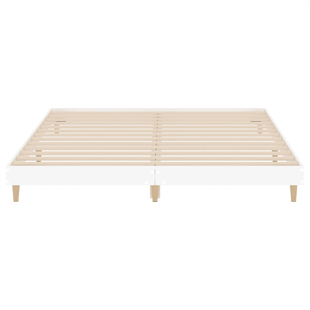 Giroletto-Struttura Letto Bianco 200x200 cm in Legno Multistrato 242368