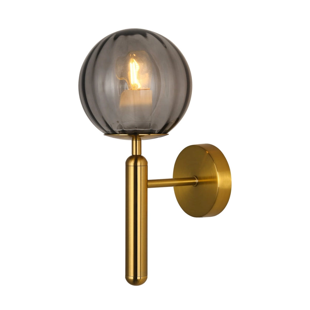 Italux Ravena applique moderna ottone vetro E27 WL-2324