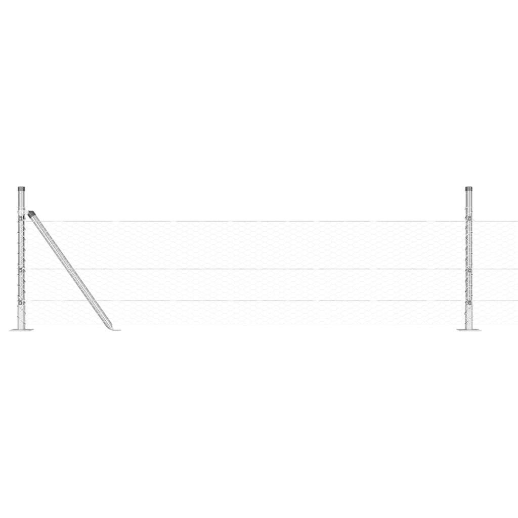 Recinzione Esagonale  0.4x50 m Acciaio Zincato
