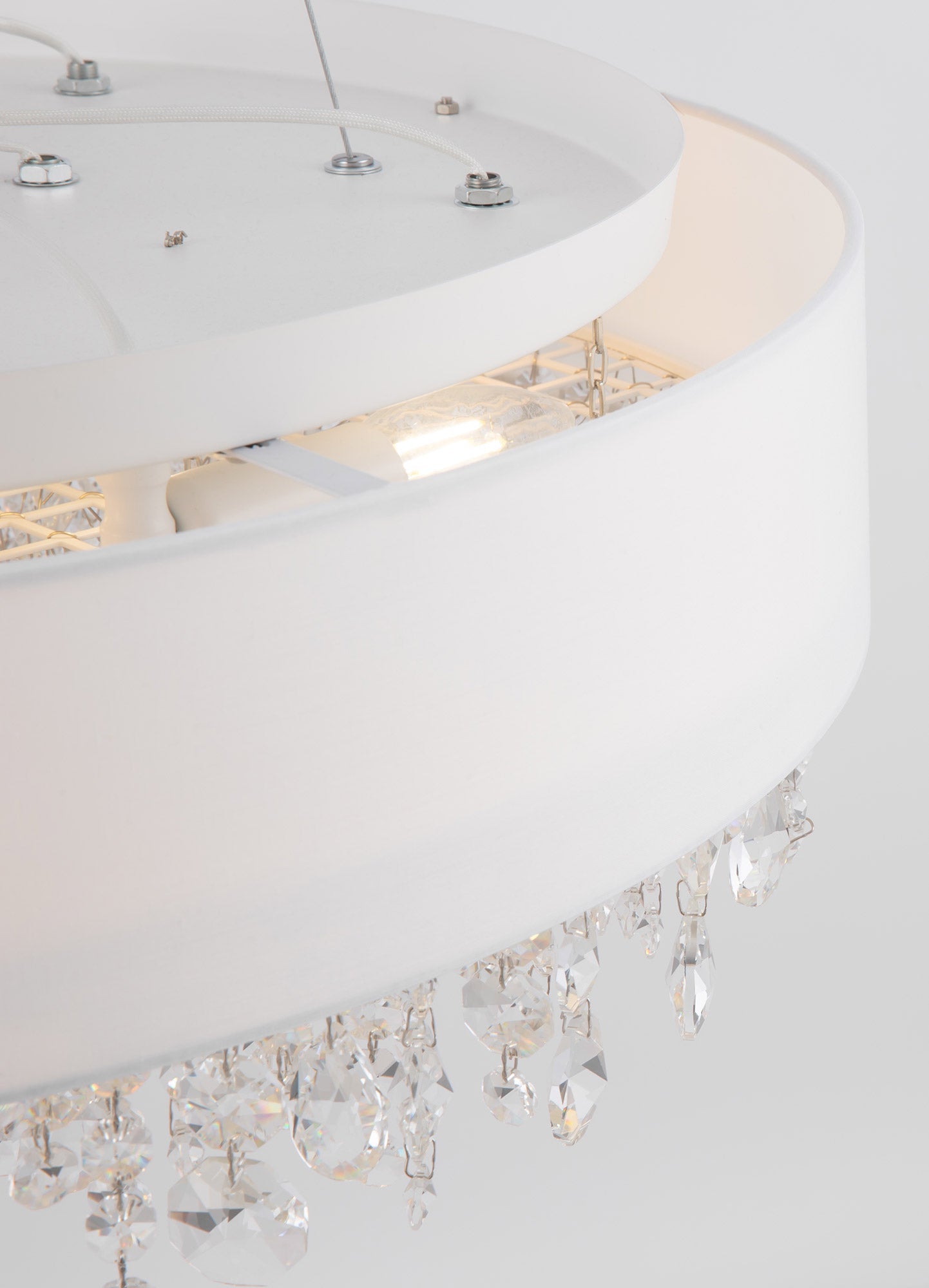 Plafoniera Modern in Metallo Manfred Bianco