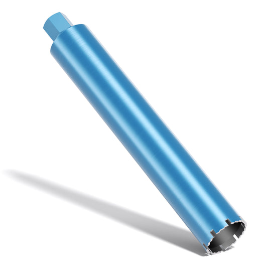 Punta diamantata per carotatrice Ø 82 mm, lunghezza 450 mm, UNC 1¼, ingranaggio a denti elicoidali per carotaggio a umido, corona diamantata per calcestruzzo, pietra, granito