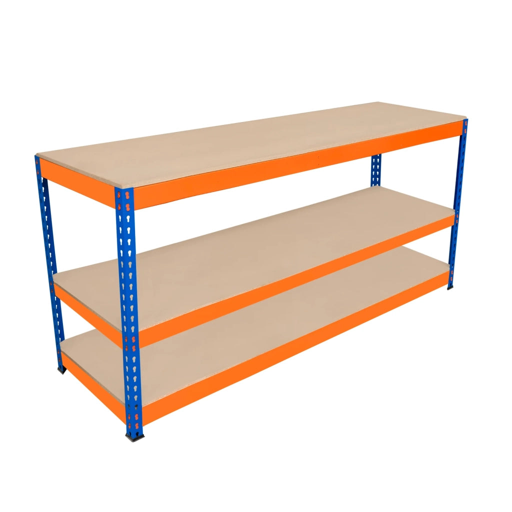 Banco da Lavoro a 3 Ripiani S-Rax - Postazione di lavoro 300kg - 180x60x90cm