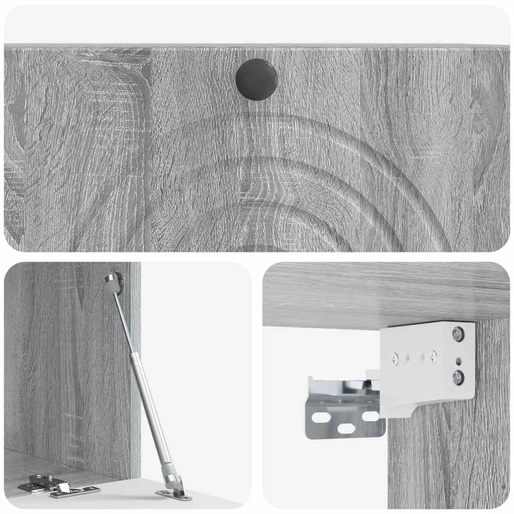 Mobile Porta TV da Muro Grigio Sonoma 78,5 x 41 x 30 cm 898181