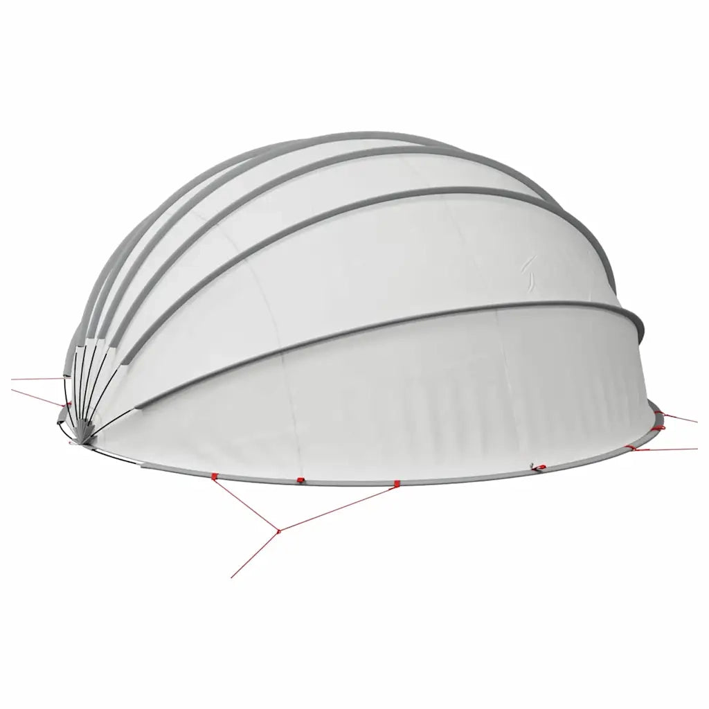 Dome Piscina Grigio e arancione 592 x 590 x 275 cm