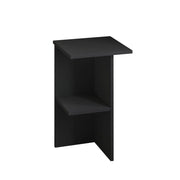 Comodino in legno "Leray" - 36 x 36 x 60 cm - Grigio antracite