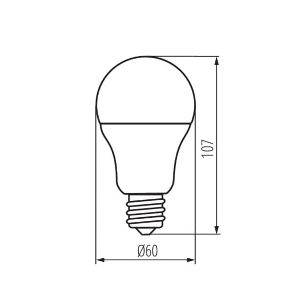 Lampadina LED A60 E27 8W 810lm 4000K neutra Miledo