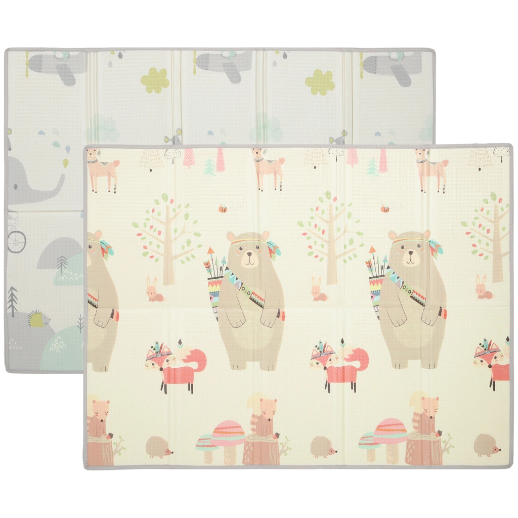Tappeto gioco per bambini reversibile ¨C zephmum ¨C 200x150 cm multicolore
