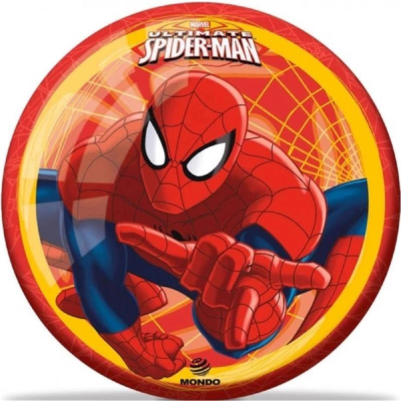 PALLONE PER BAMBINI GIOCO PER ESTERNO CON DISEGNO MARVEL SPIDERMAN E SCRITTE 14 CM FANTASIA ASSORTITA