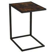 Tavolino da caff¨¨ in MDF con gambe in metallo ¨C zephmum ¨C marrone rustico 40.6x50.8x64.2 cm