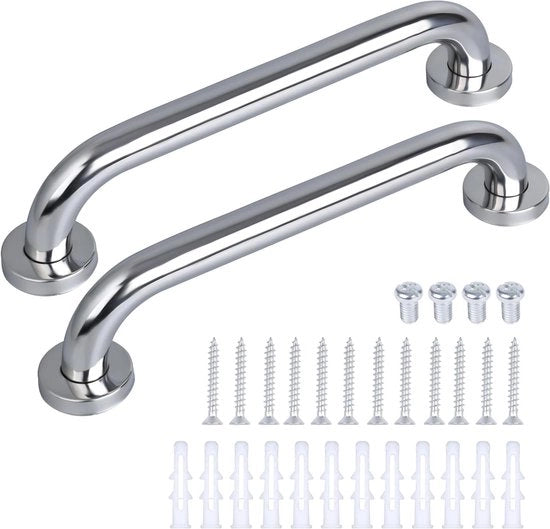 Wandbeugel per anziani con maniglia di sicurezza - 33 cm - Accessorio bagno in acciaio inossidabile