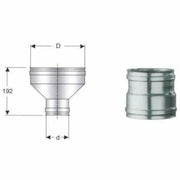 Inox mono parete aisi 316 raccor do caldaia d.100f-110f b08x9tt62