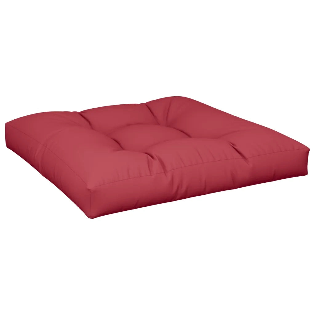 Cuscino per pallet | Cuscini per sedie Rosso Vino 80x80x12 cm in Tessuto