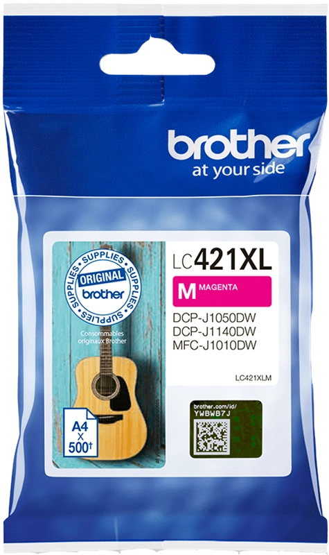 Brother LC-421XLM cartuccia d'inchiostro 1 pz Originale Resa elevata (XL) Magenta