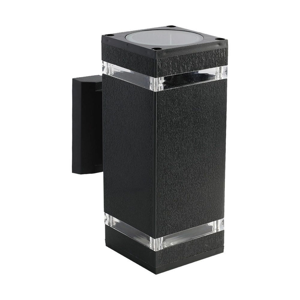 Luce a parete a LED con Black Body IP44 E27 Square