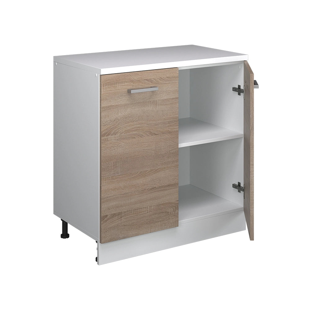 Mobile per mansarda Rion Sonoma/Bianco 80 x 83.8 cm senza inclinazione con 2 ante Vicco